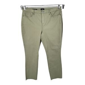 NYDJ jeans Alina Leggings Ankle Raw Hem light green size 18